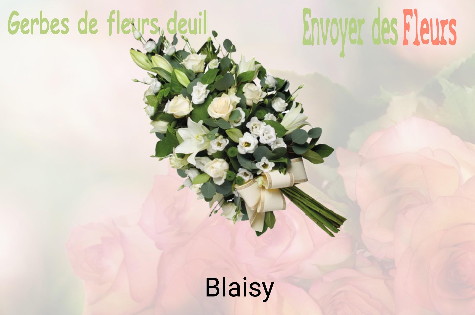 Gerbe de fleurs de deuil livrée à Blaisy